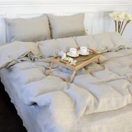 Комплект постельного белья Organic Natural Line Grey sky 143х210 см темно-бежевый MirSon
