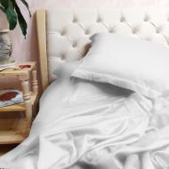 Комплект постельного белья Искусственный шелк 23-0009 Serena 160х220 см белый MirSon