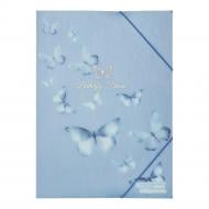 Папка на резинці SKY ARABESKI А4 напівпрозора синя Buromax BM.3908-45