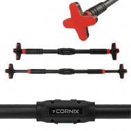 Турнік розсувний настінний Cornix Pro+ 70-100 см XR-0286 Black/Red 12 см