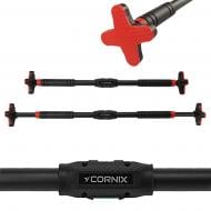 Турнік розсувний настінний Cornix Pro+ 90-130 см XR-0287 Black/Red 12 см