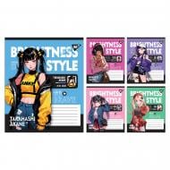 Набор школьных тетрадей Brightness style 18 листов линия 5 шт. YES