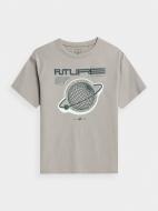 Футболка 4F TSHIRT 4FJAW22TTSHM588-83S р.164 бежевий