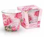 Свеча ароматическая Bartek Candles Розовые пионы 115 г