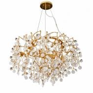 Люстра подвесная Luminaria хрустальная 8xE14 золото VIVIENNE 8xE14 GOLD