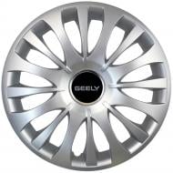 Ковпак для коліс SJS Geely 329 R15" 4 шт. срібний (108697)