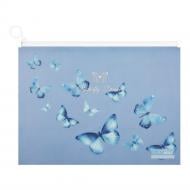 Папка-конверт на zip-молнии SKY ARABESKI А4 полупрозрачная синяя Buromax BM.3948-45