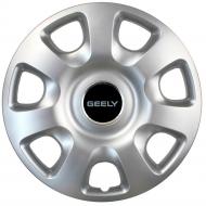 Колпак для колес SJS Geely 336 R15" 4 шт. серебряный (108704)