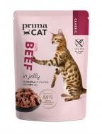 Корм для дорослих кішок PrimaCat філе яловичини у желе 85 г
