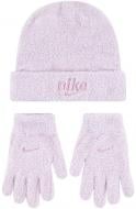 Комплект шапка+рукавички Nike COZY BEANIE AND GLOVE SET 9A3046-A9Y р.one size рожевий