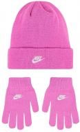 Комплект шапка+перчатки Nike CLUB BEANIE/GLOVE SET 9A2961-AFN р.one size розовый