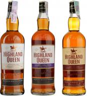 Набір віскі Highland Queen 0,7 л + Highland Queen Sherry Cask Finish 0,7 л + Highland Queen 8 yo 0,7 л