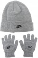 Комплект шапка+рукавички Nike CLUB BEANIE/GLOVE SET 9A2961-042 р.one size сірий