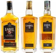 Набор виски Label 5 Classic Black 0,7 л + Label 5 Gold Heritage 0,7 л + Label 5 12 yo 0,7 л