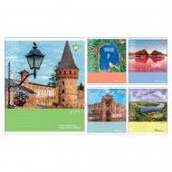 Набір шкільних зошитів Ukraine travel 48 аркушів лінія 5 шт. YES