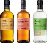 Набор Nikka виски Coffey Malt 0,7 л + Nikka виски Coffey Grain 0,7 л + Nikka Coffey Gin 0,7 л