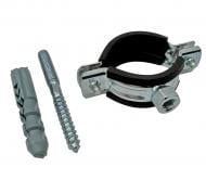 Хомут сантехнический (комплект) 33-37 мм 1" 1 шт. сталь