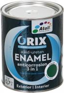 Емаль Atoll ORIX COLOR 3 в 1 RAL 6029 зелений глянець 0,7 л