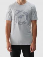 Футболка 4F TSHIRT M1587 4FWAW24TTSHM1587-25S р.L сірий
