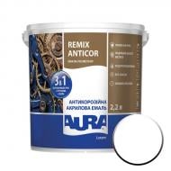 Антикорозийная акриловая эмаль Aura® Luxpro Remix Anticor белый мат 2,2 л