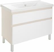 Тумба напольная Мойдодыр Палермо 80-Ф с умывальником Hera 100