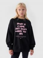 Свитшот 4F SWEATSHIRT F1214 4FJWAW24TSWSF1214-20S р.140 черный