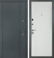 Двері вхідні Revolut Doors В-81 мод.172 антрацит / білий матовий 2050x950 мм праві