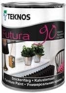 Краска TEKNOS Futura 90 база 1 высокий глянец 0,9 л