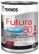 Емаль TEKNOS Futura AQUA 80 база 1 глянець 0,9 л