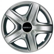Колпак для колес SJS Geely 418 R16" 4 шт. серебряный (108848)