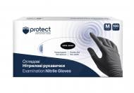 Перчатки медицинские PROTECT нитриловые черные р.M 100 шт./уп.