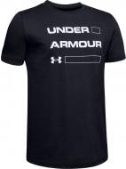 Футболка Under Armour Armour Stacked Short Sleeve 1345270-001 р.S черный