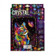 Набір для занять мозаїкою Danko Toys Crystal Mosaic с.2 №4 кіт з метеликом CRM-02-04