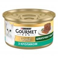 Консерва для котів Gourmet by Purina Gold шматочки у паштеті з кроликом 85 г