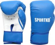Боксерські рукавиці SPORTKO 3012 12oz блакитний із білим