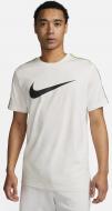 Футболка Nike M NSW REPEAT SW SS TEE DX2032-122 р.2XL бежевый