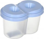 Стакан-непроливайка подвійний блакитний Nota Bene