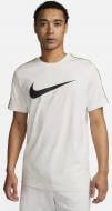 Футболка Nike M NSW REPEAT SW SS TEE DX2032-122 р.XL бежевый