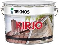 Фарба для дахів алкідна TEKNOS KIRJO база 3 для листової покрівлі напівмат база під тонування 9 л