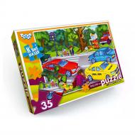 Пазлы мягкие Danko Toys 35 элементов №7 Зверюшки на дороге S35-09-07