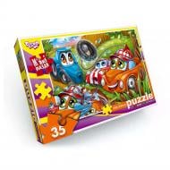 Пазлы мягкие Danko Toys №10 Машинки-рыбаки 35 элементов S35-09-10