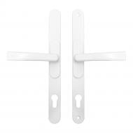 Ручка на розетці Comit з регульованим міжцентром 62-92 мм циліндровий білий Ручка на розетці Comit з регульованим міжцентром 62-92 мм циліндровий білий