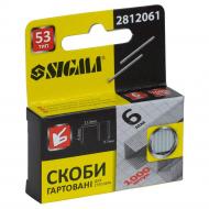 Скобы Sigma 6 мм 1000 шт. 2812061
