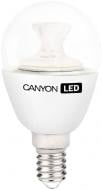 Лампа светодиодная Canyon LED 6 Вт P45 прозрачная E14 220 В 2700 К PE14CL6W230VW