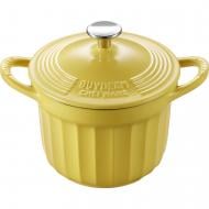 Каструля з кришкою BUYDEEM чавунна емальована 1.8 л Mellow Yellow CP541-MY