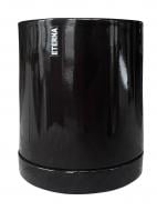 Горщик для квітів кераміка круглий чорний 3 л Eterna (803-17,5)