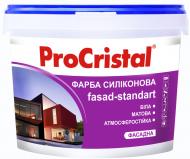 Фарба силіконова ProCristal Fasad-standart ИР-133 мат білий 3 л