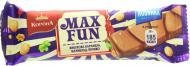 Шоколад Корона Max Fun з вибуховою карамеллю мармеладом і печивом 38 г