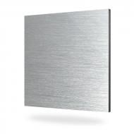 Алюминиевая композитная панель Системи Кріплення 3/0,2 мм Brushed Silver 1220x720 мм
