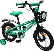 Велосипед детский Like2bike Dark Rider 14'' черно-зеленый 201403